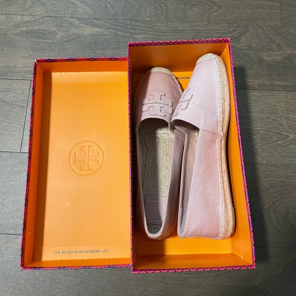Tory Burch Weston Espadrille Flat Sea Shell Pink